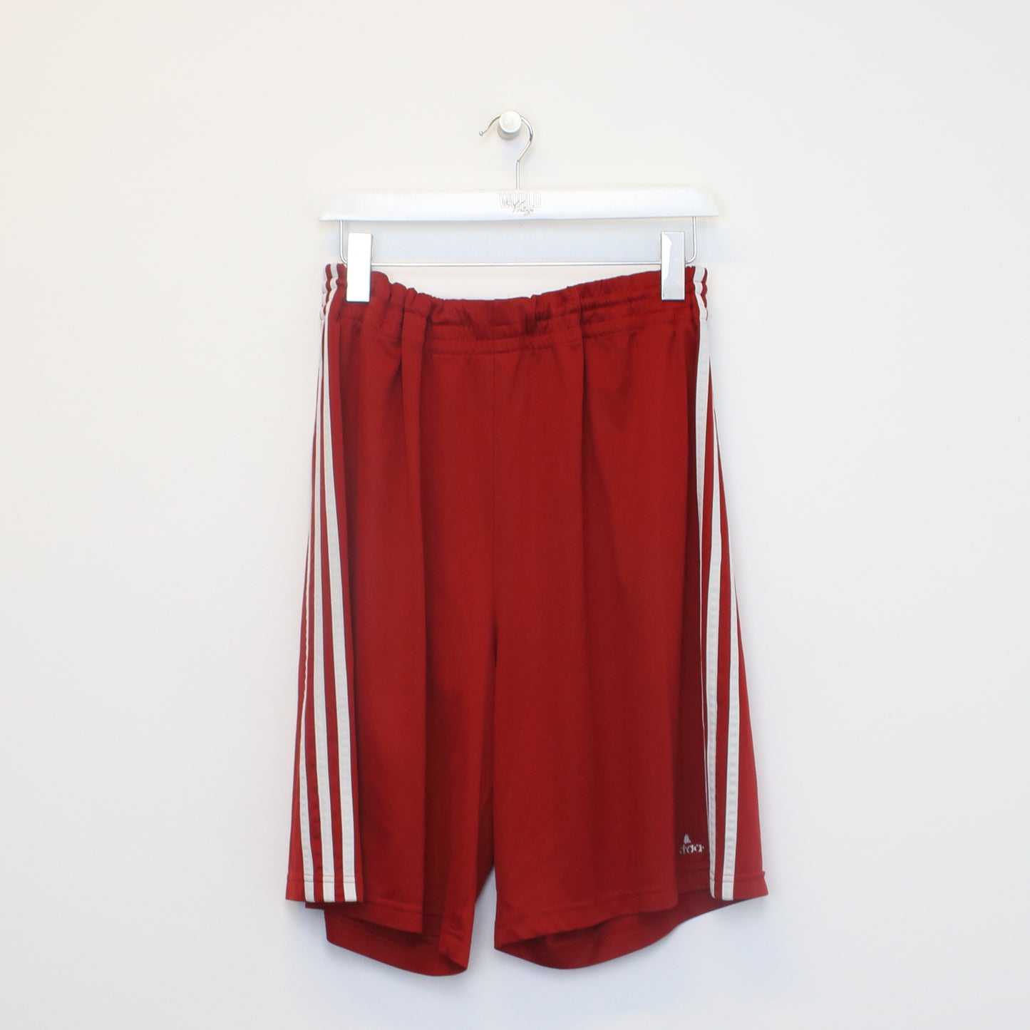 Vintage Adidas shorts in red and white. Best fits XL