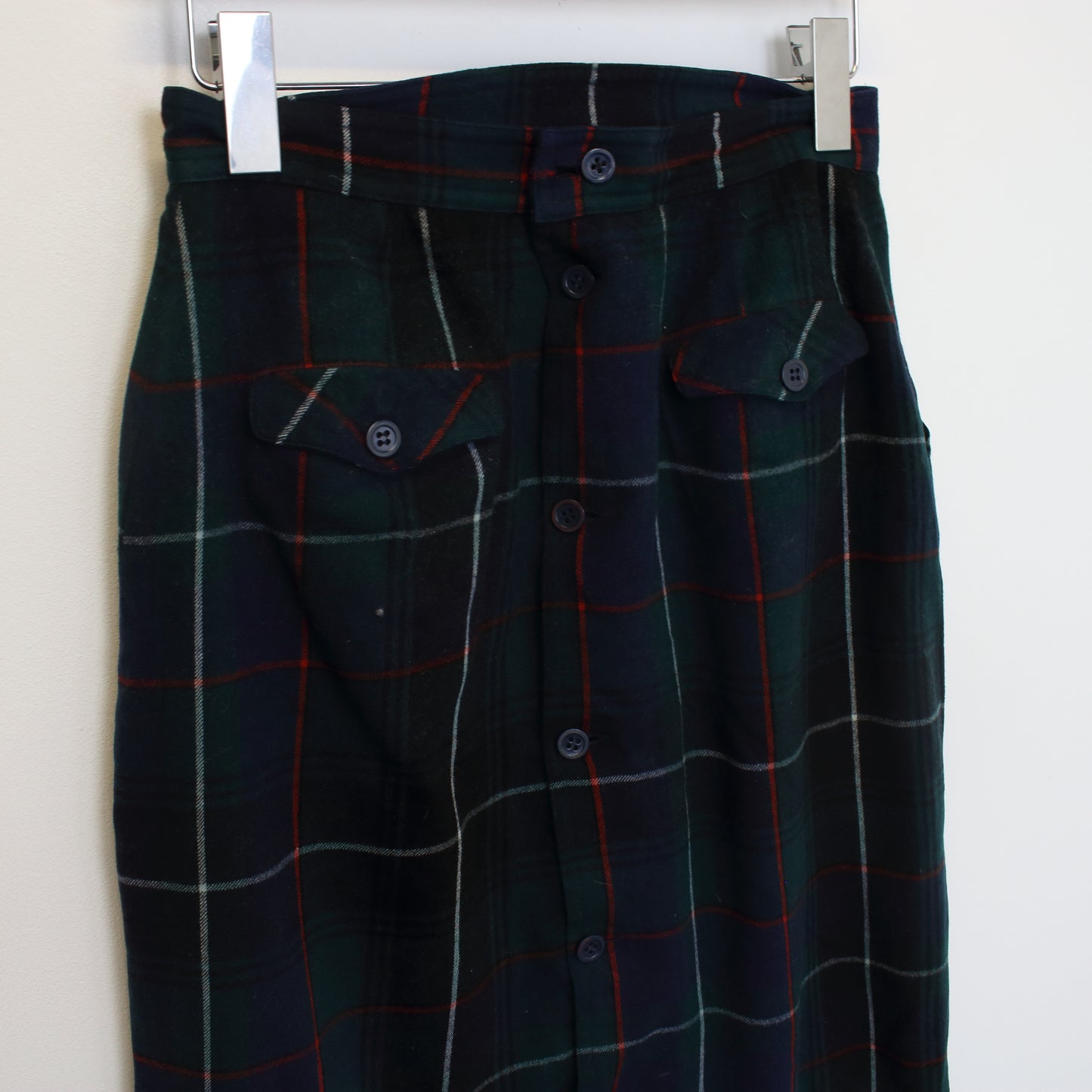 Vintage Blues skirt in green and navy. Best fits W27