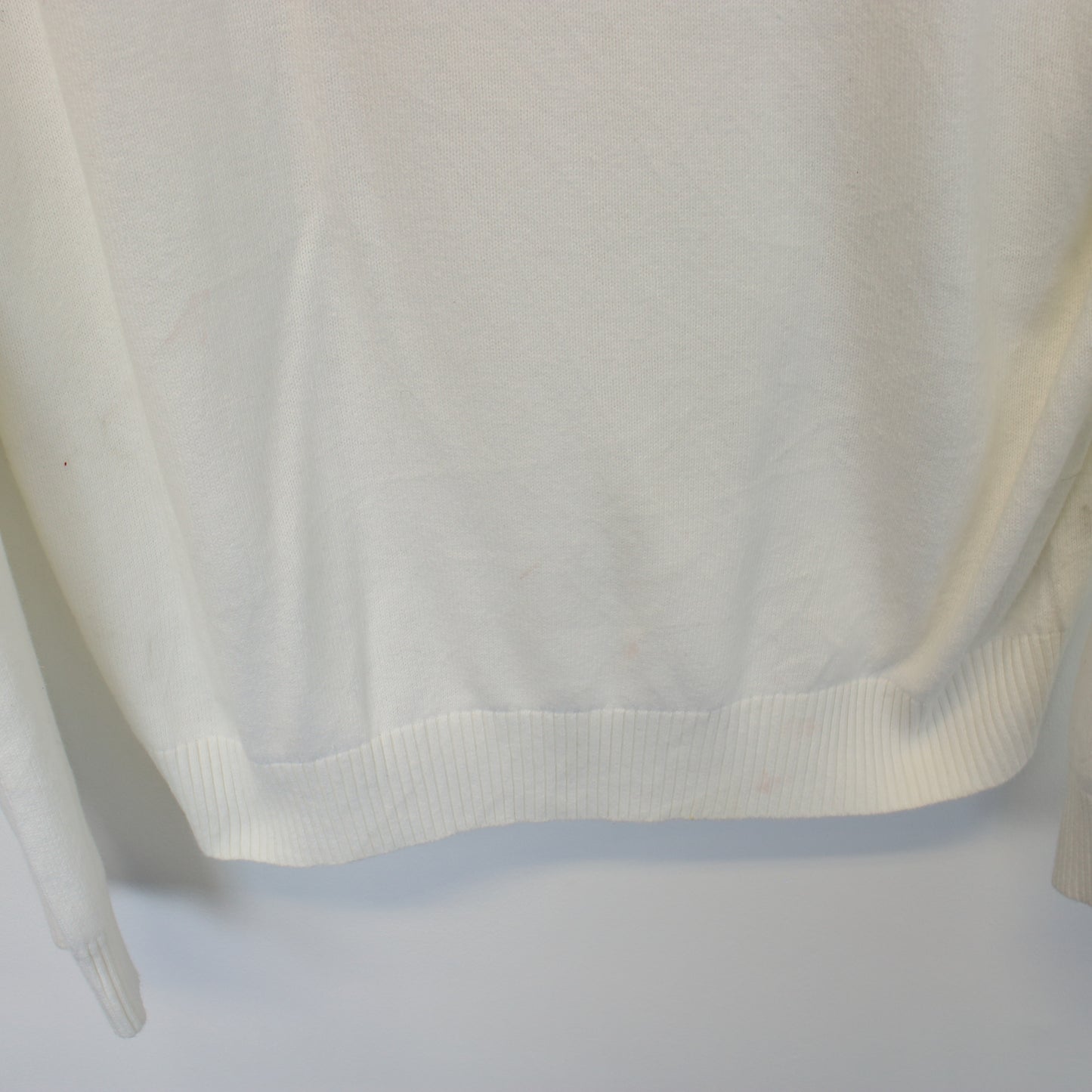 Vintage Nautica quarter zip sweatshirt in white. Best fits M