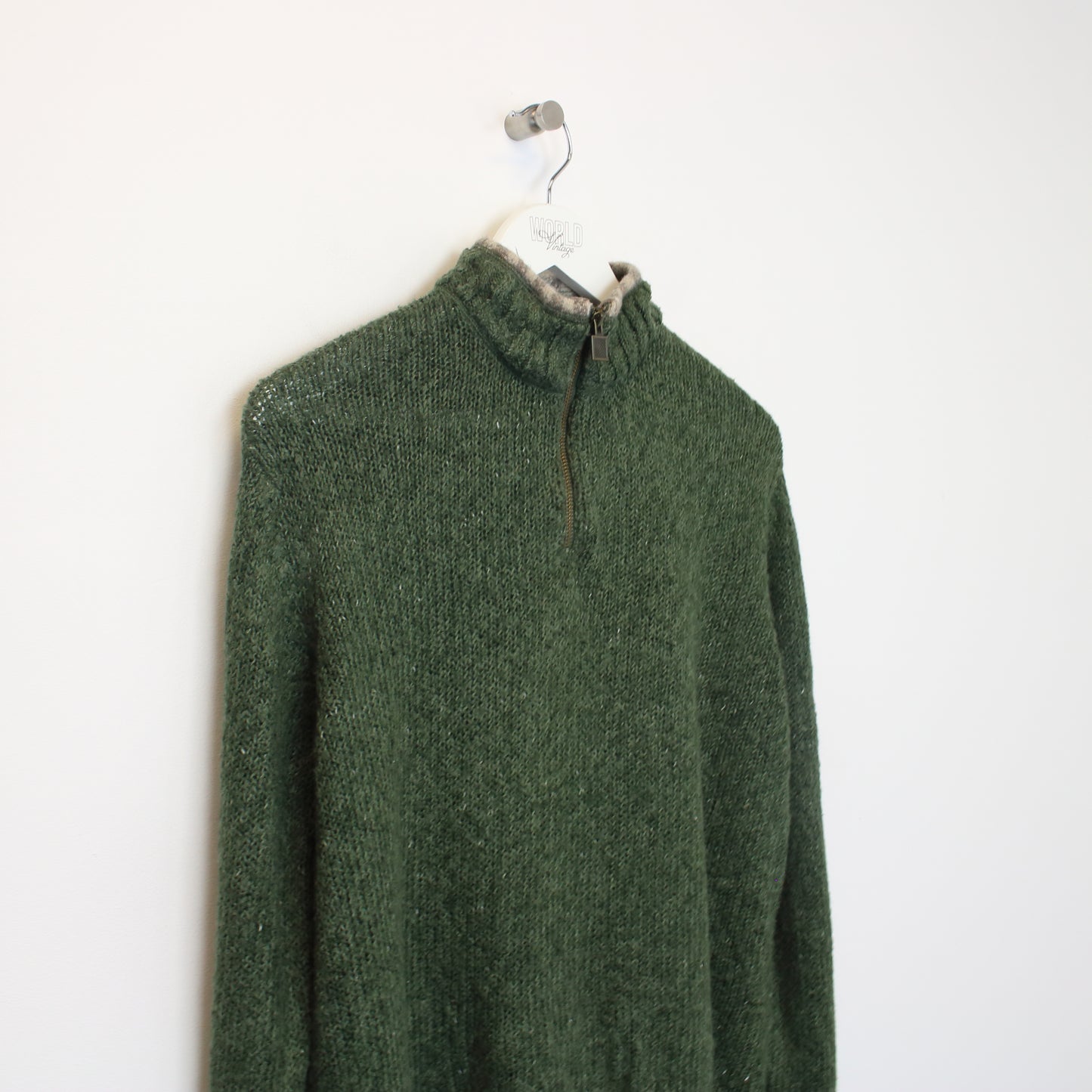 Vintage Woorich knitted sweatshirt in Green. Best fits M