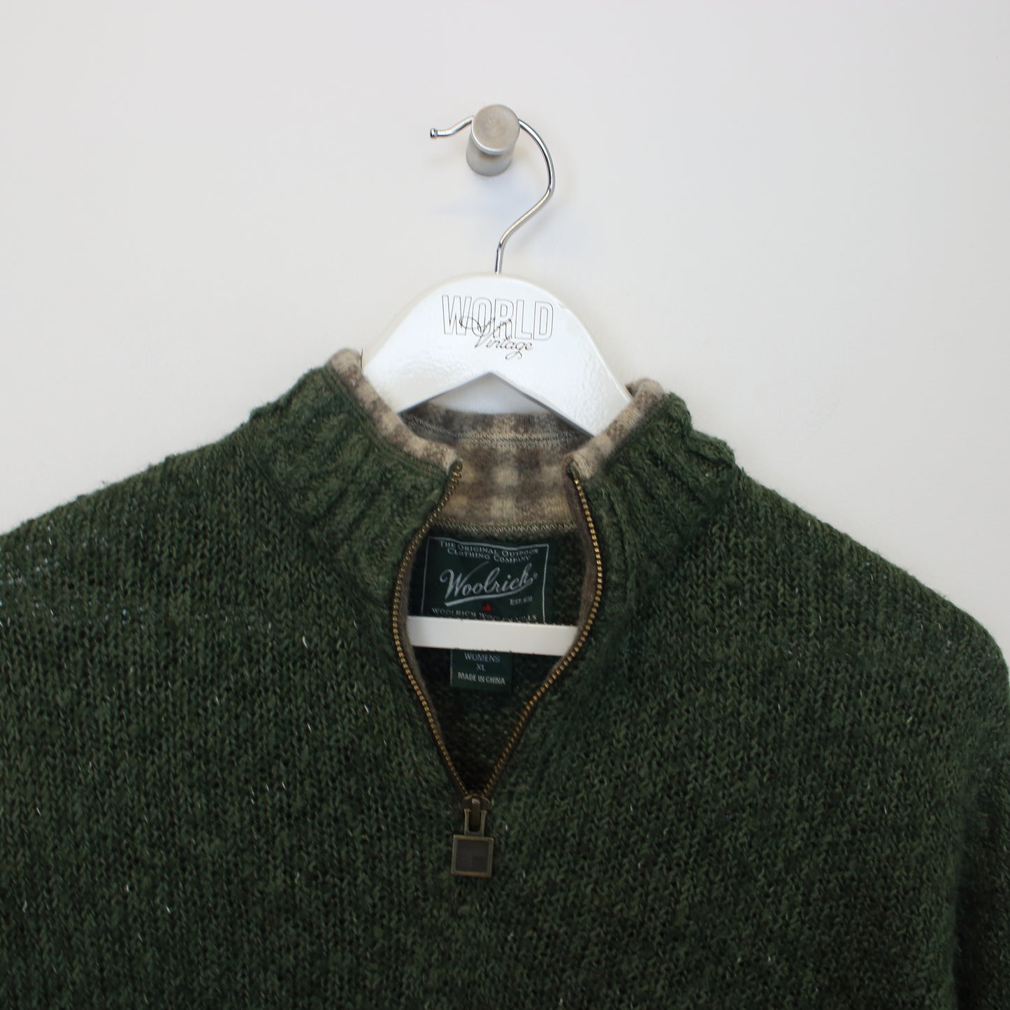 Vintage Woorich knitted sweatshirt in Green. Best fits M