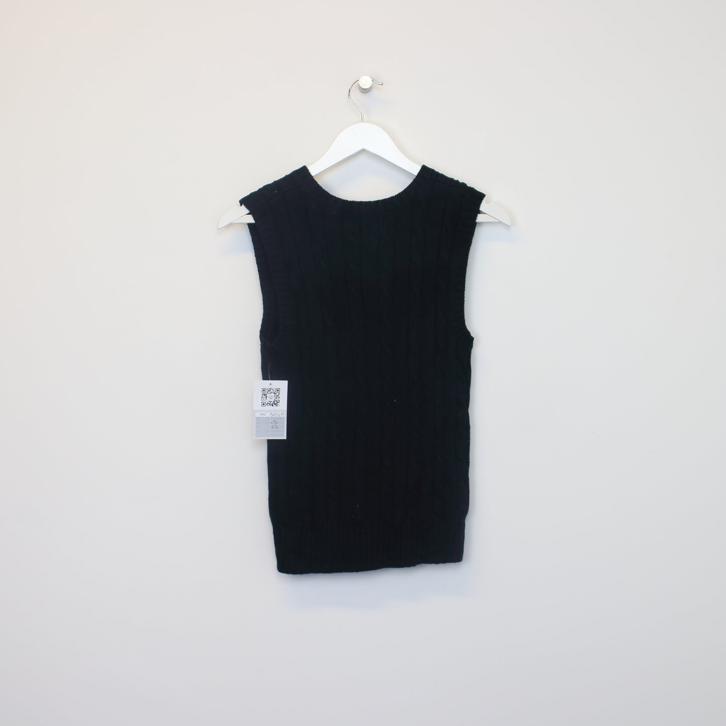 Vintage Chaps knitted sweatshirt  gilet in black. Best fits XXS