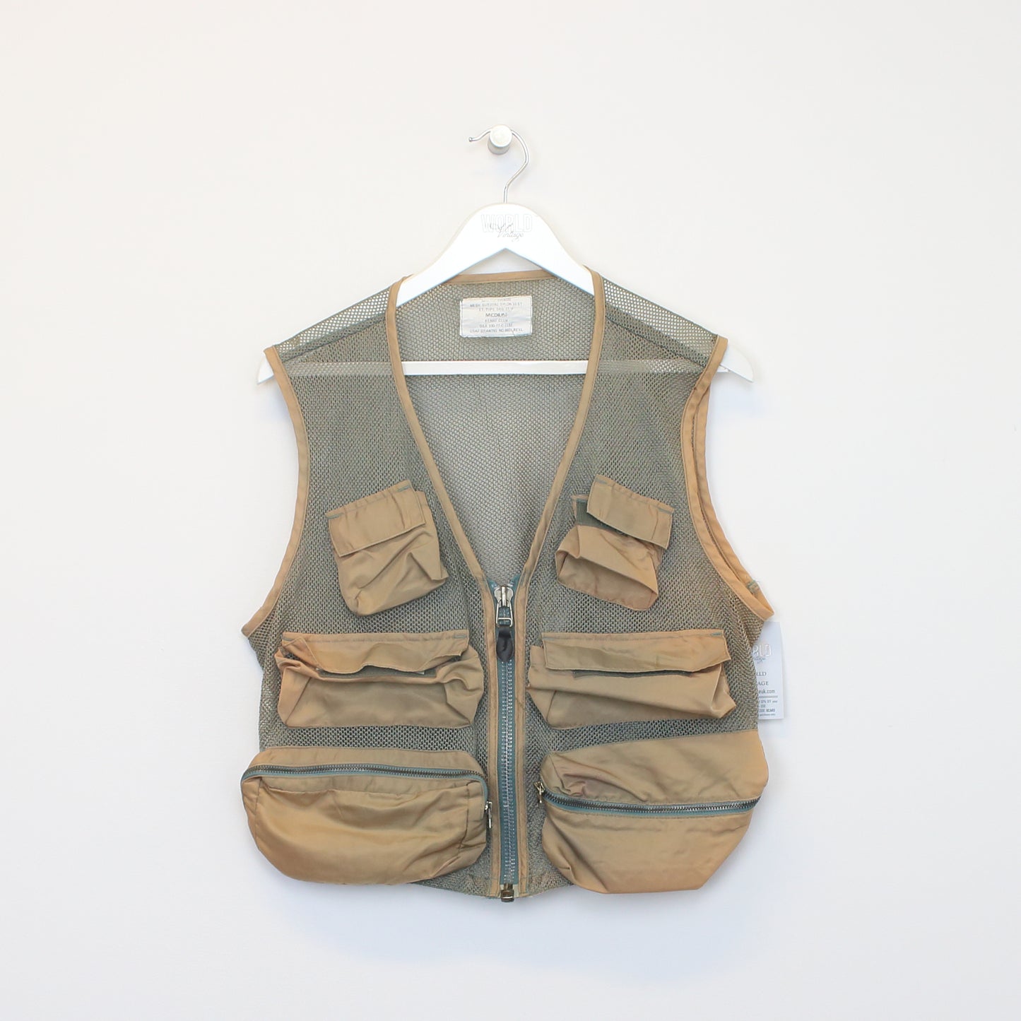 Vintage Unbranded mesh vest in brown. Best fits M