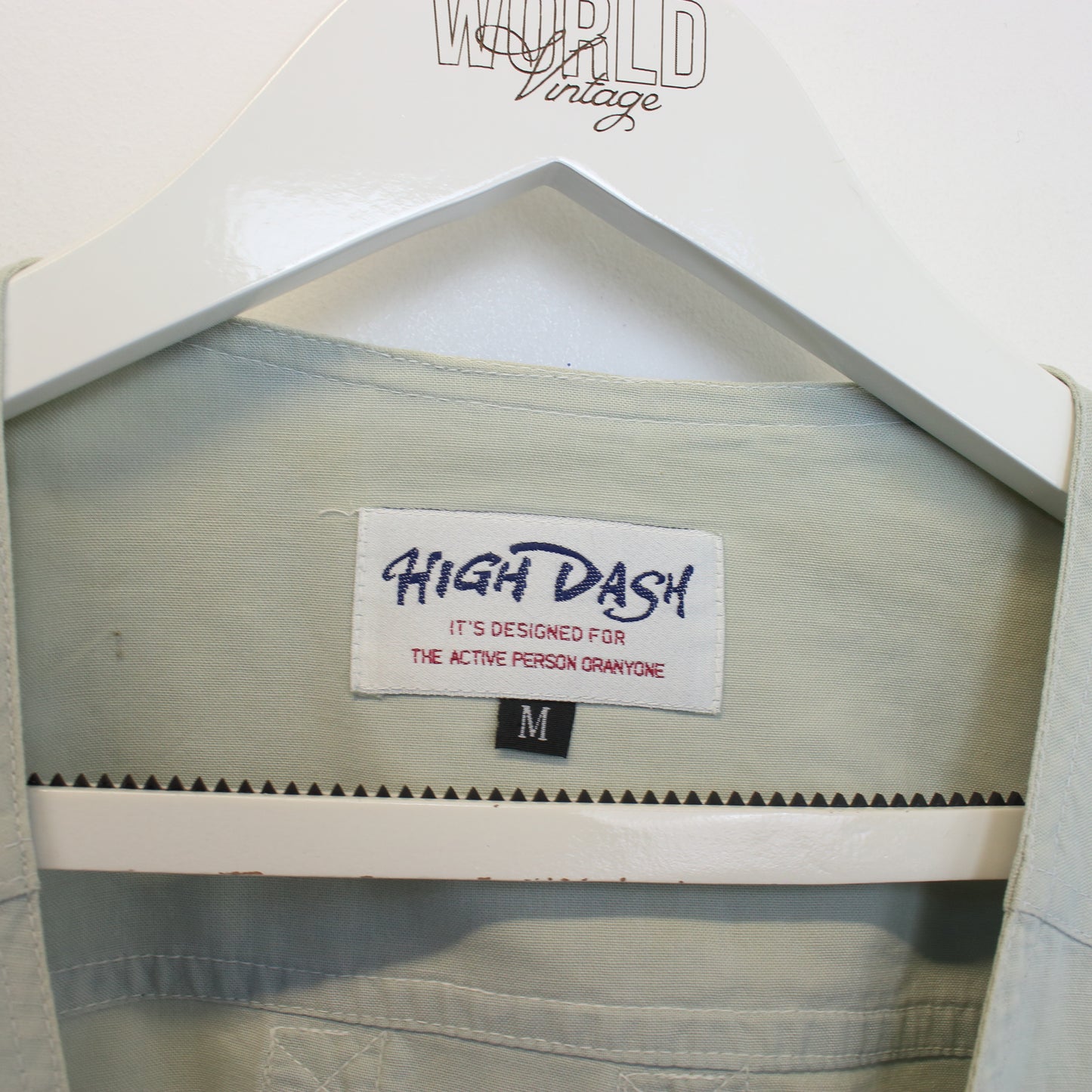 Vintage High Dash vest in grey/blue. Best fits M