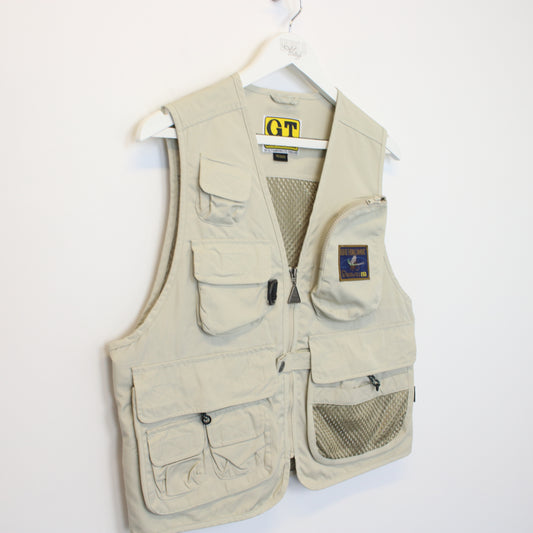 Vintage George Thomas Hawkins vest in beige. Best fits M