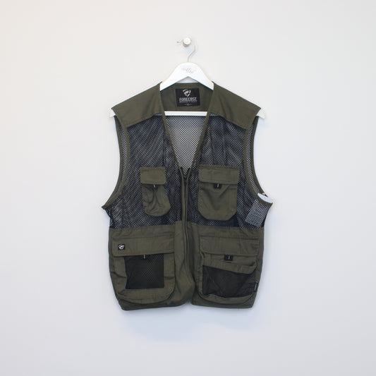 Vintage Forecast vest in green. Best fits L