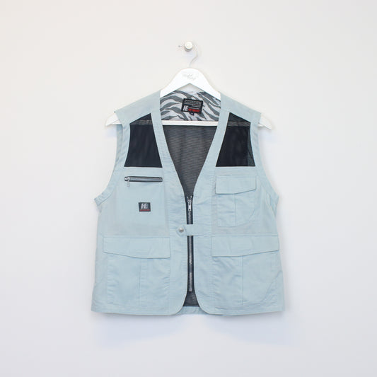 Vintage Heybeau vest in blue. Best fits M