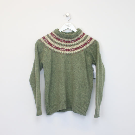 Vintage Woolrich knitted sweatshirt in green. Best fits XS