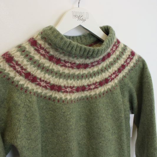 Vintage Woolrich knitted sweatshirt in green. Best fits XS