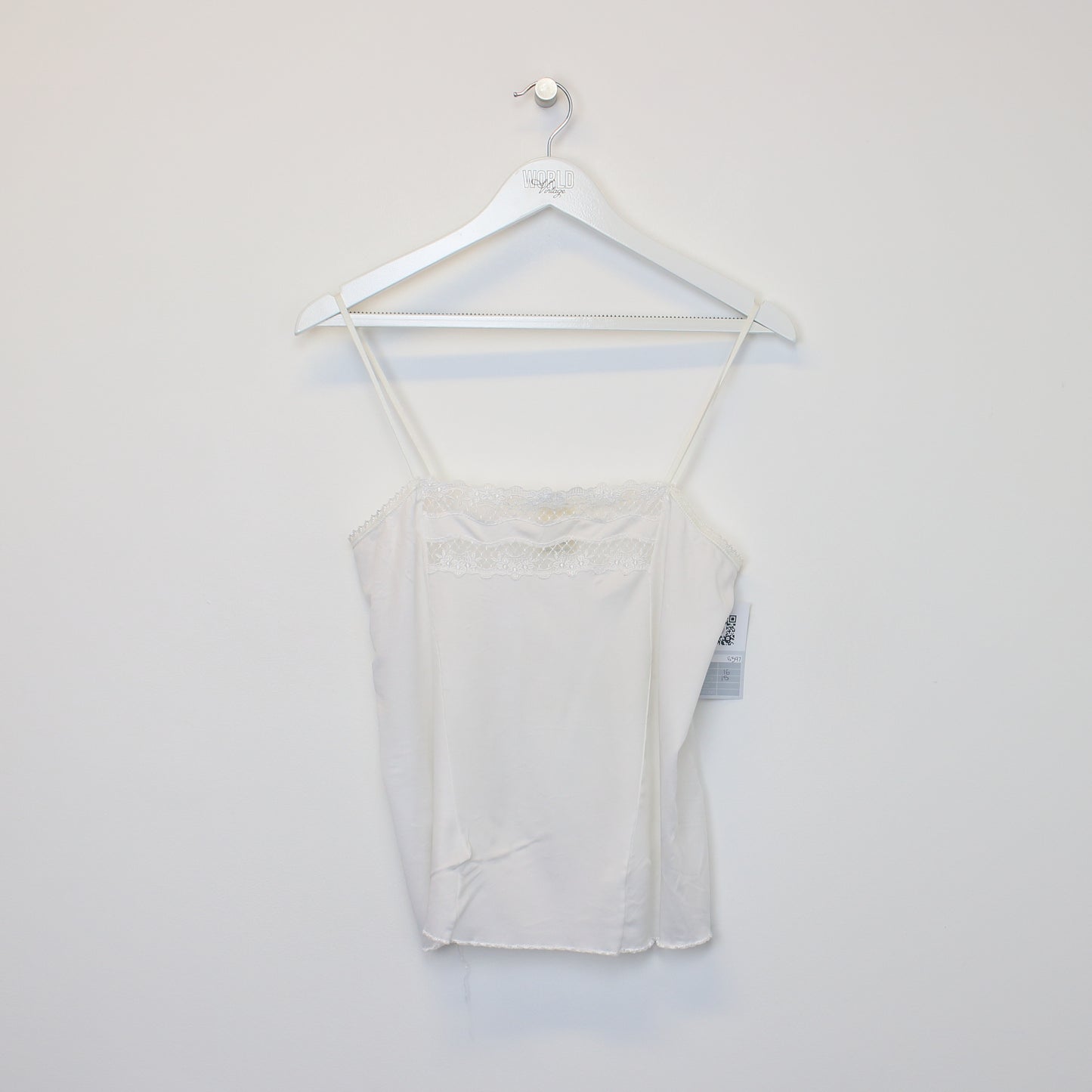 Vintage women's Dmart cami in white. Best fits M