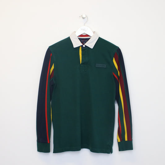 Vintage Tommy Hilfiger rugby shirt in multicolour. Best fits XS