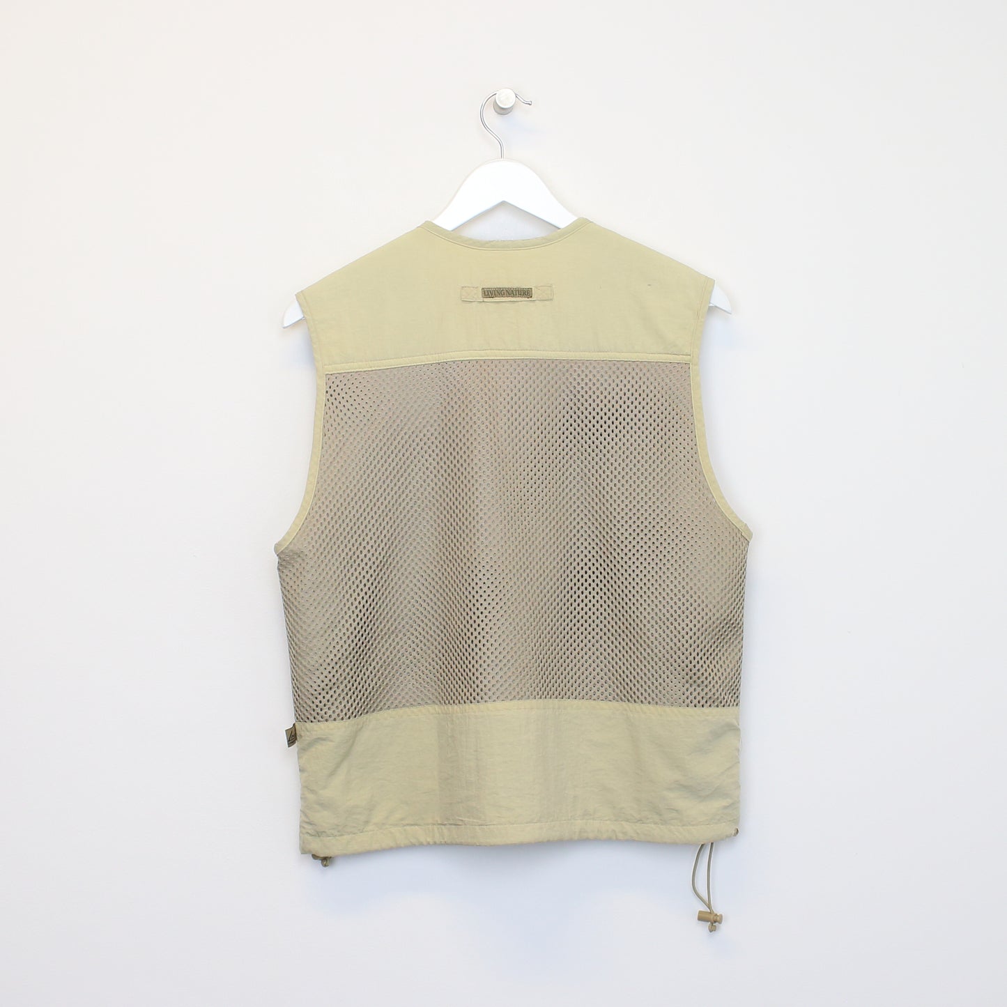 Vintage Living Nature vest in beige. Best fits M