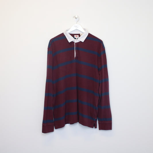Vintage Levi's rugby shirt in burgundy. Best fits XL
