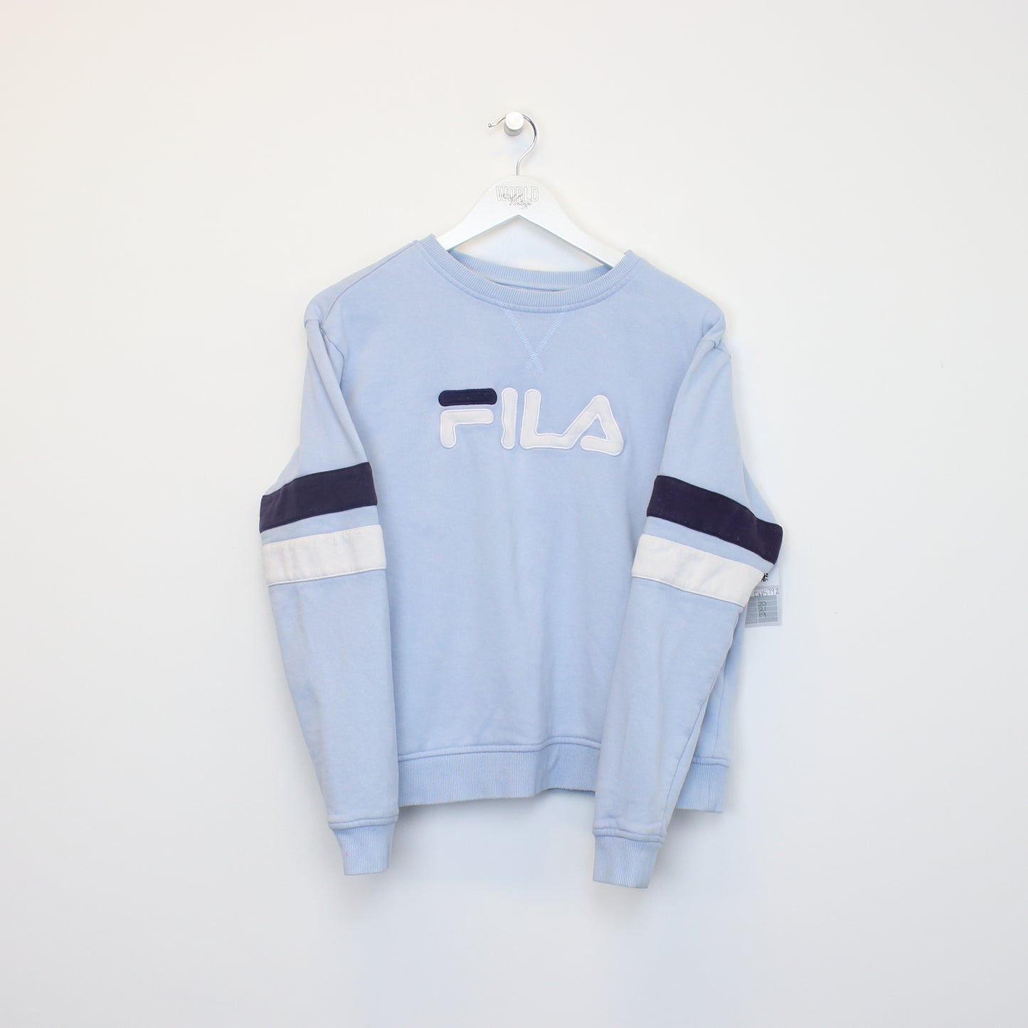 Vintage women's Fila sweatshirt in Blue. Best Fits S