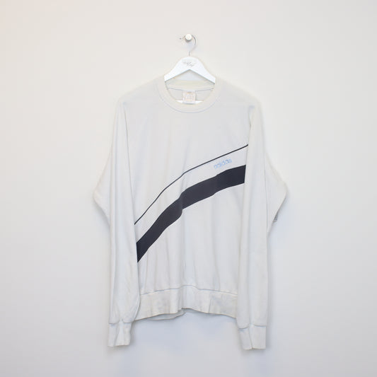 Vintage Adidas sweatshirt in White. Best Fits L