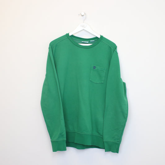 Vintage Timberland sweatshirt in Green. Best fits L