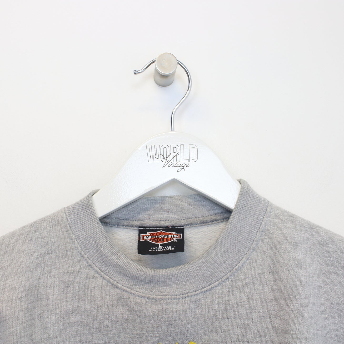 Vintage Harley Davidson sweatshirt in grey. Best fits XXS