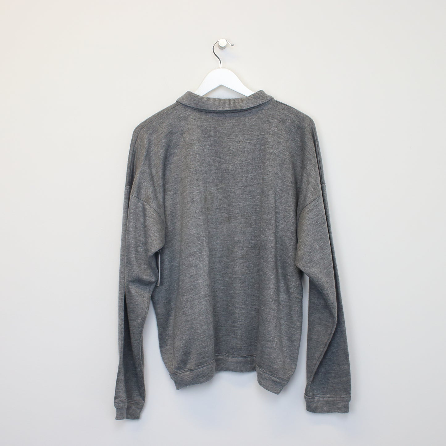 Vintage Unbranded collared sweatshirt in Grey. Best fits XL