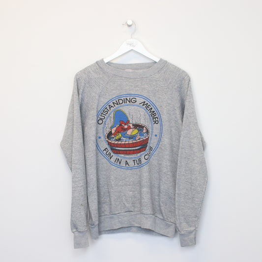 Vintage Warner Brothers sweatshirt in Grey. Best fits M