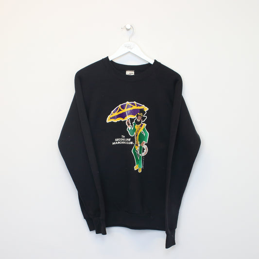 Vintage Fruit Of The Loom sweatshirt in Black. Best fits L