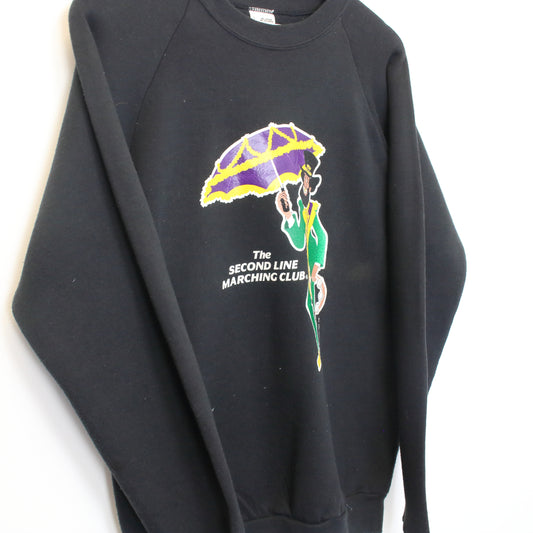 Vintage Fruit Of The Loom sweatshirt in Black. Best fits L