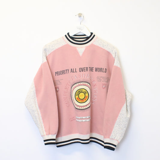 Vintage Unbranded sweatshirt in Pink. Best fits M