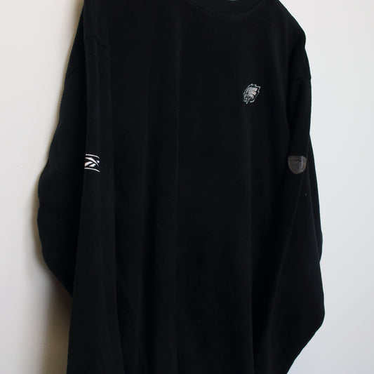 Vintage NFL Philadelphia Eagles fleece sweatshirt in black. Best fits L