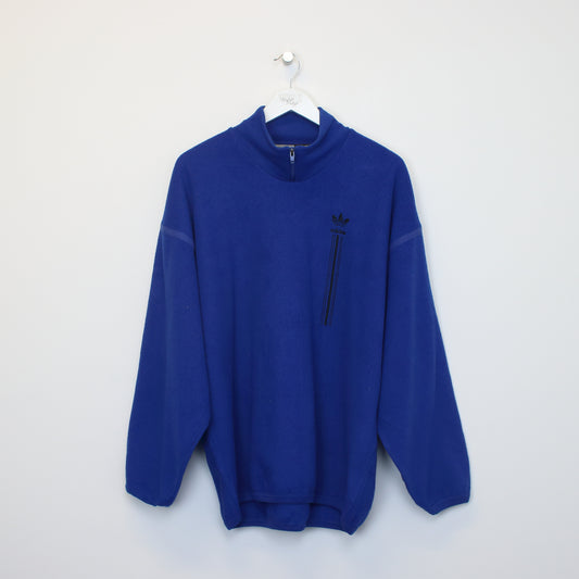 Vintage Adidas fleece in blue. Best fits L