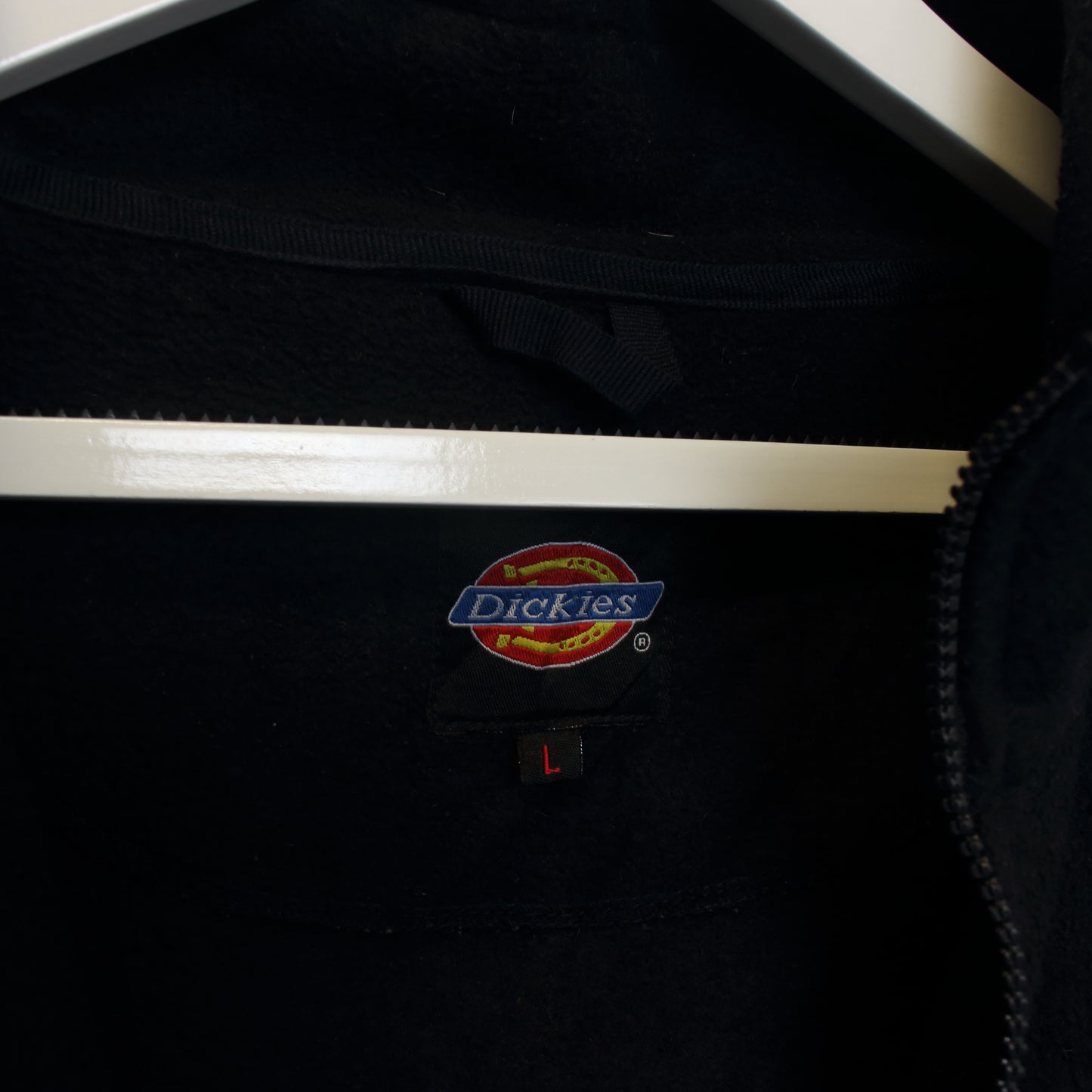 Vintage Dickies Fleece in black. Best fits L