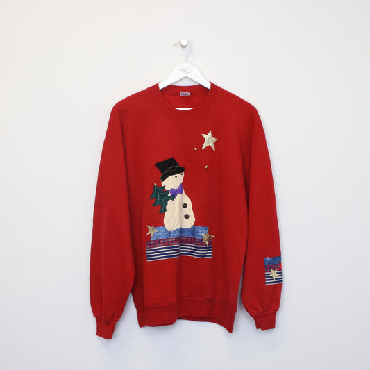 Vintage Jerzees sweatshirt in red. Best fits L