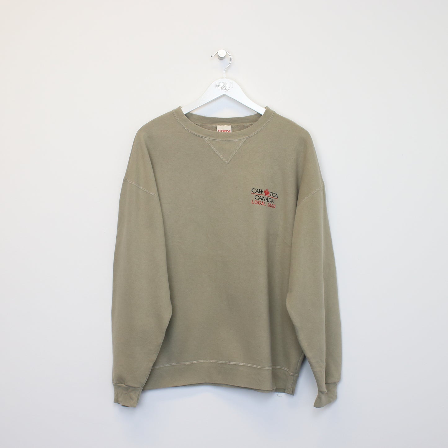 Vintage Florida sweatshirt in beige. Best fits L