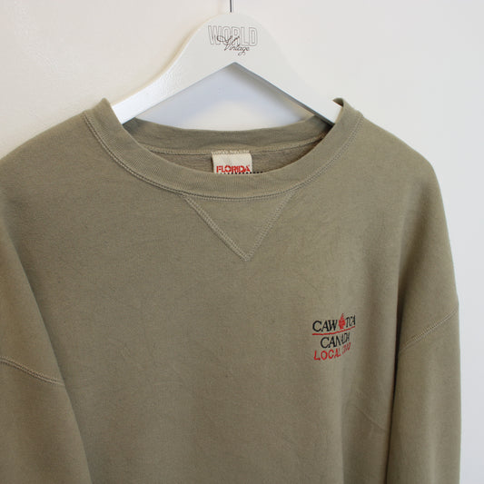 Vintage Florida sweatshirt in beige. Best fits L