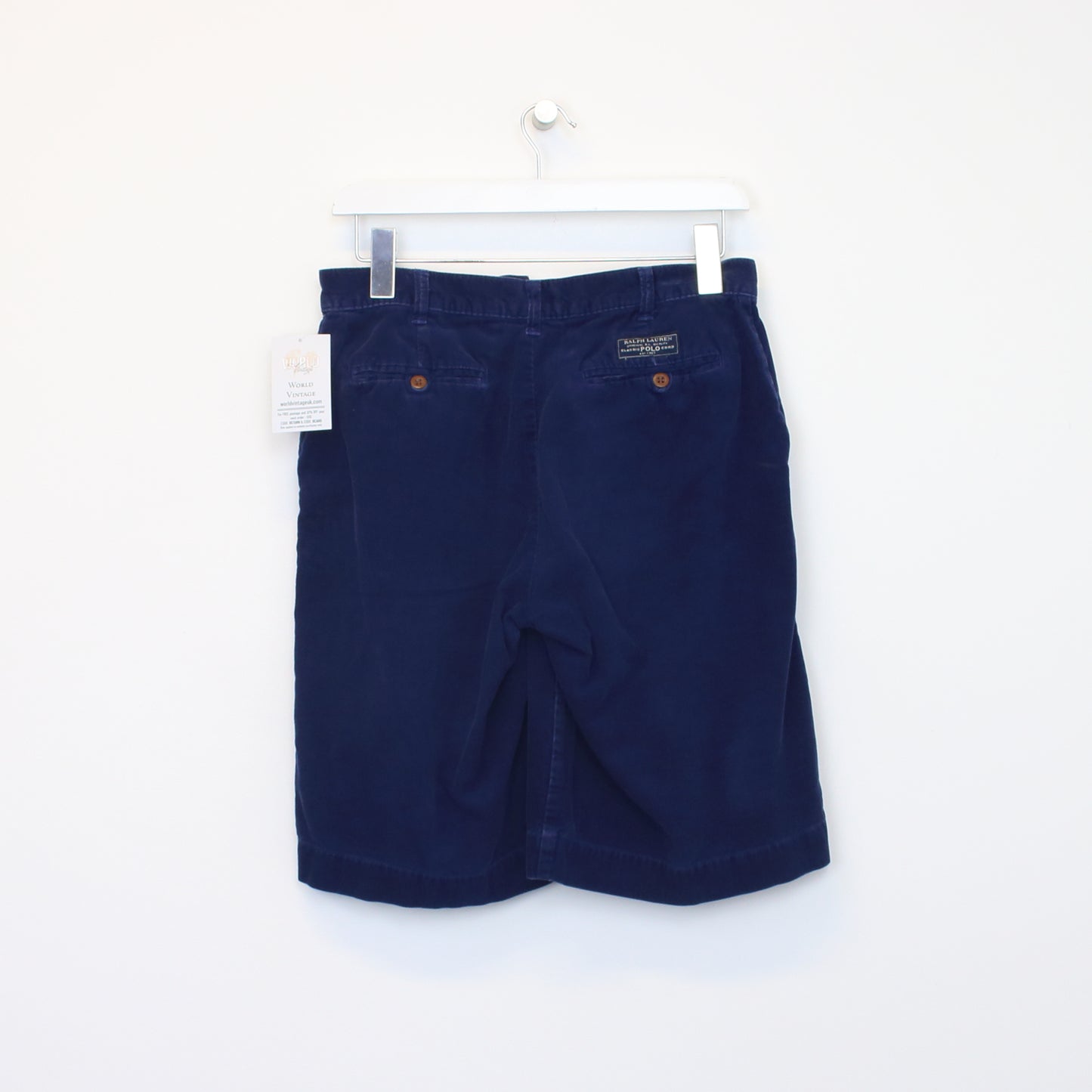 Vintage Polo Ralph Lauren shorts in blue. Best fits W30