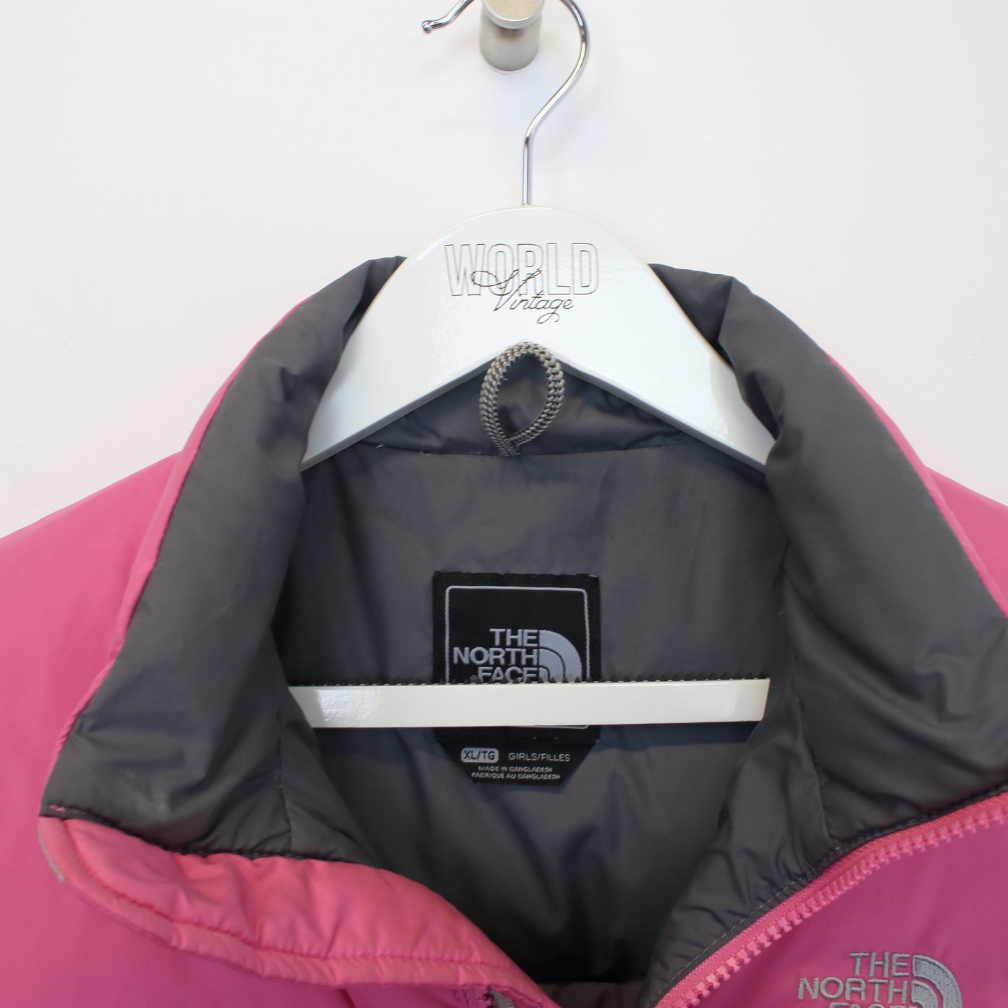 Vintage women's The North Face Jacket in pink. Best fits XL