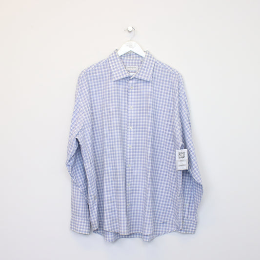 Vintage Yves Saint Laurent shirt in blue. Best fits XL