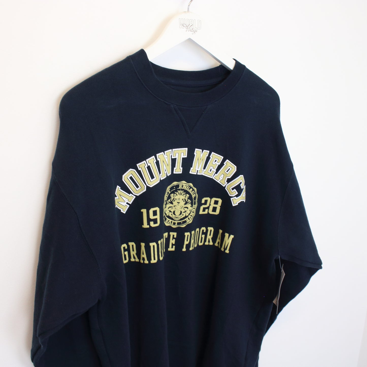 Vintage J.America sweatshirt in navy. Best Fits L