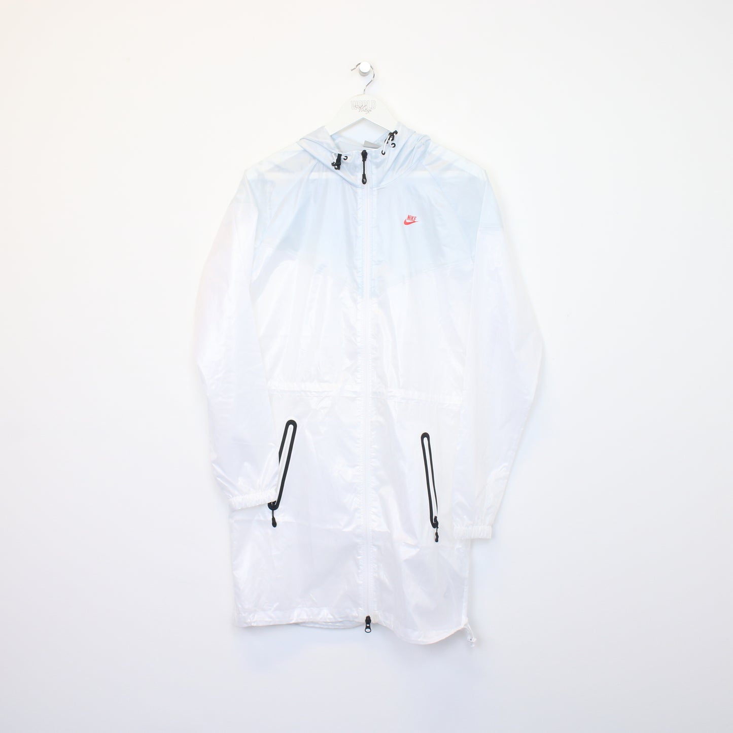 Vintage Women's  Nike jacket in white. Best fits M