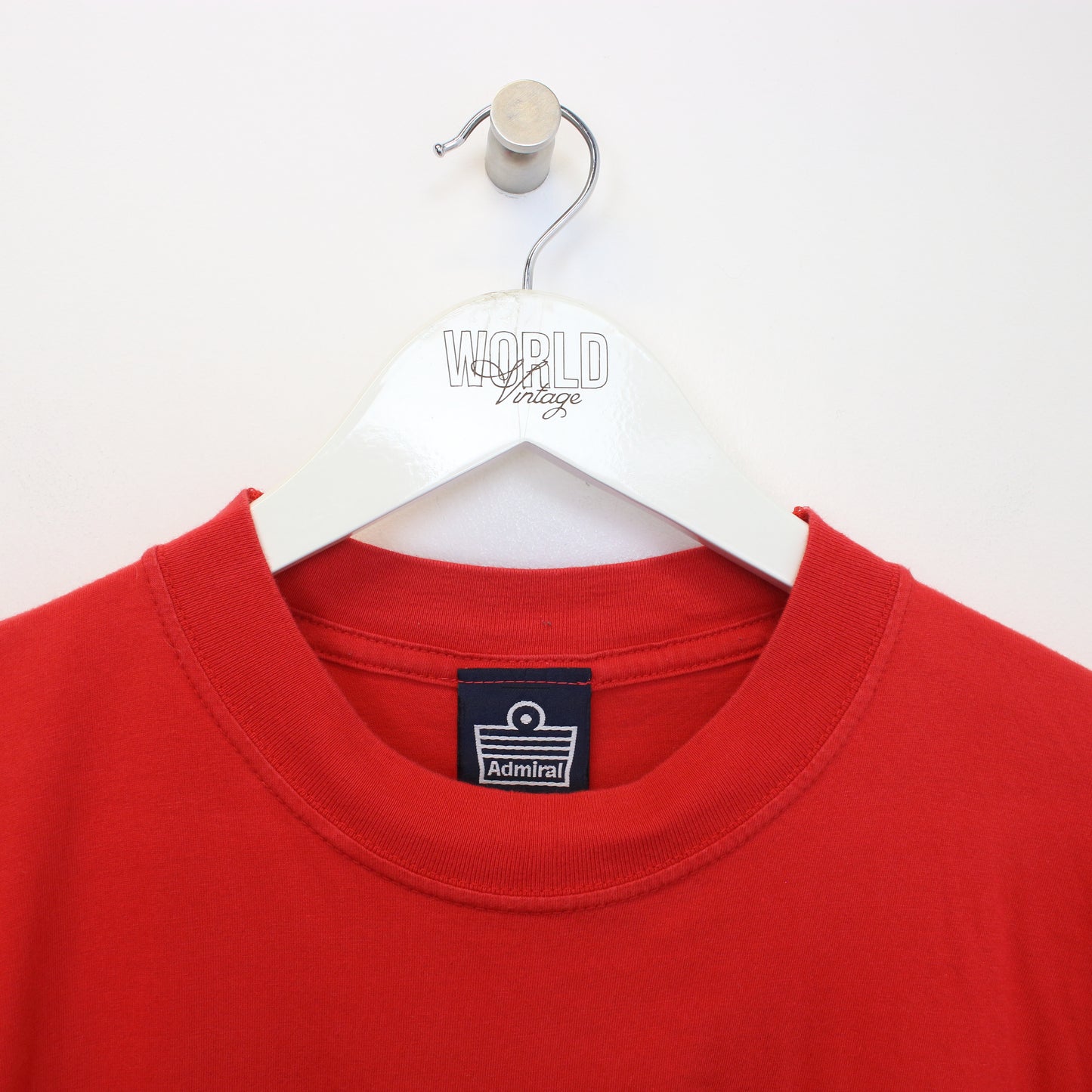 Vintage Admiral England t-shirt in red. Best fits L