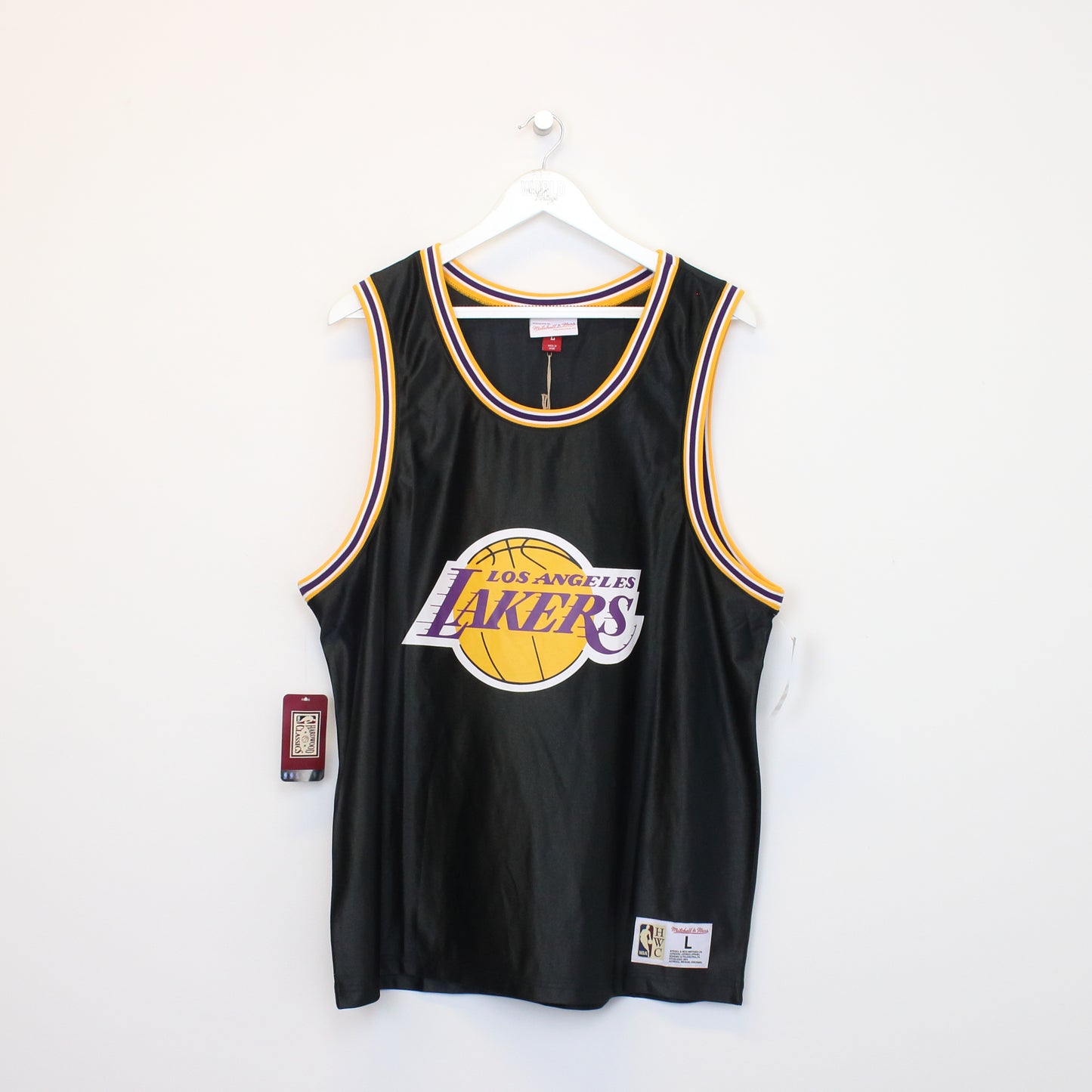 Vintage Lakers vest in black. Best fits L