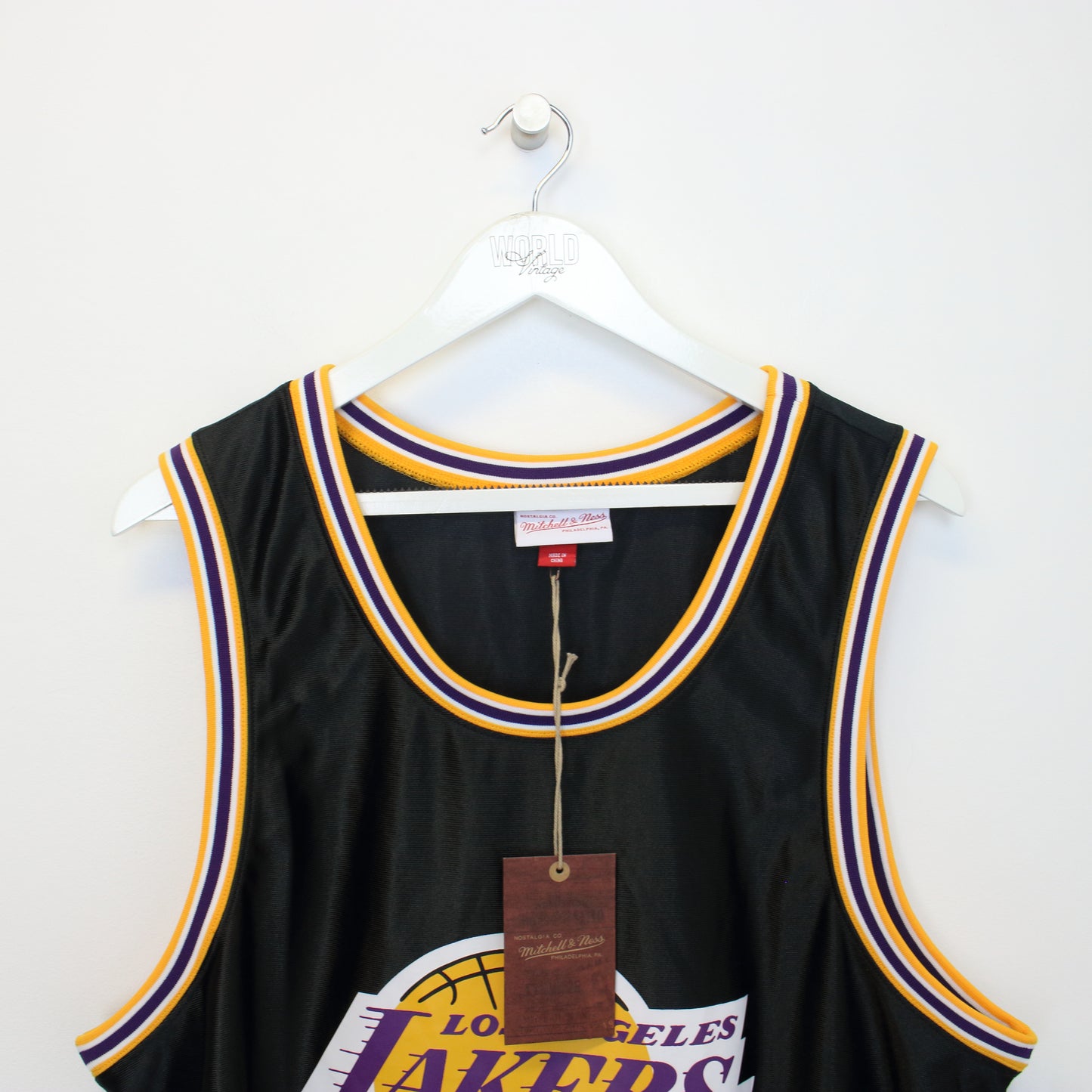 Vintage Lakers vest in black. Best fits L