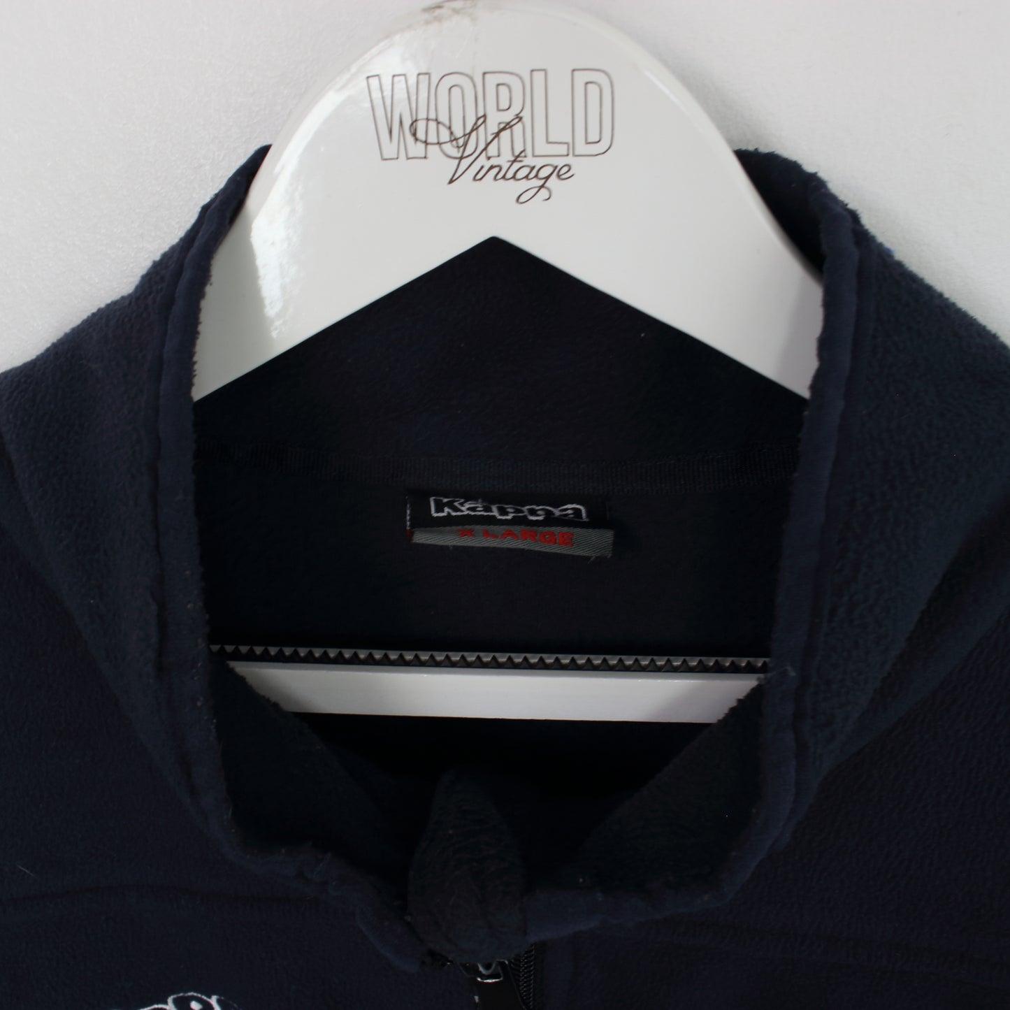 Vintage Kappa fleece in navy. Best fits XL