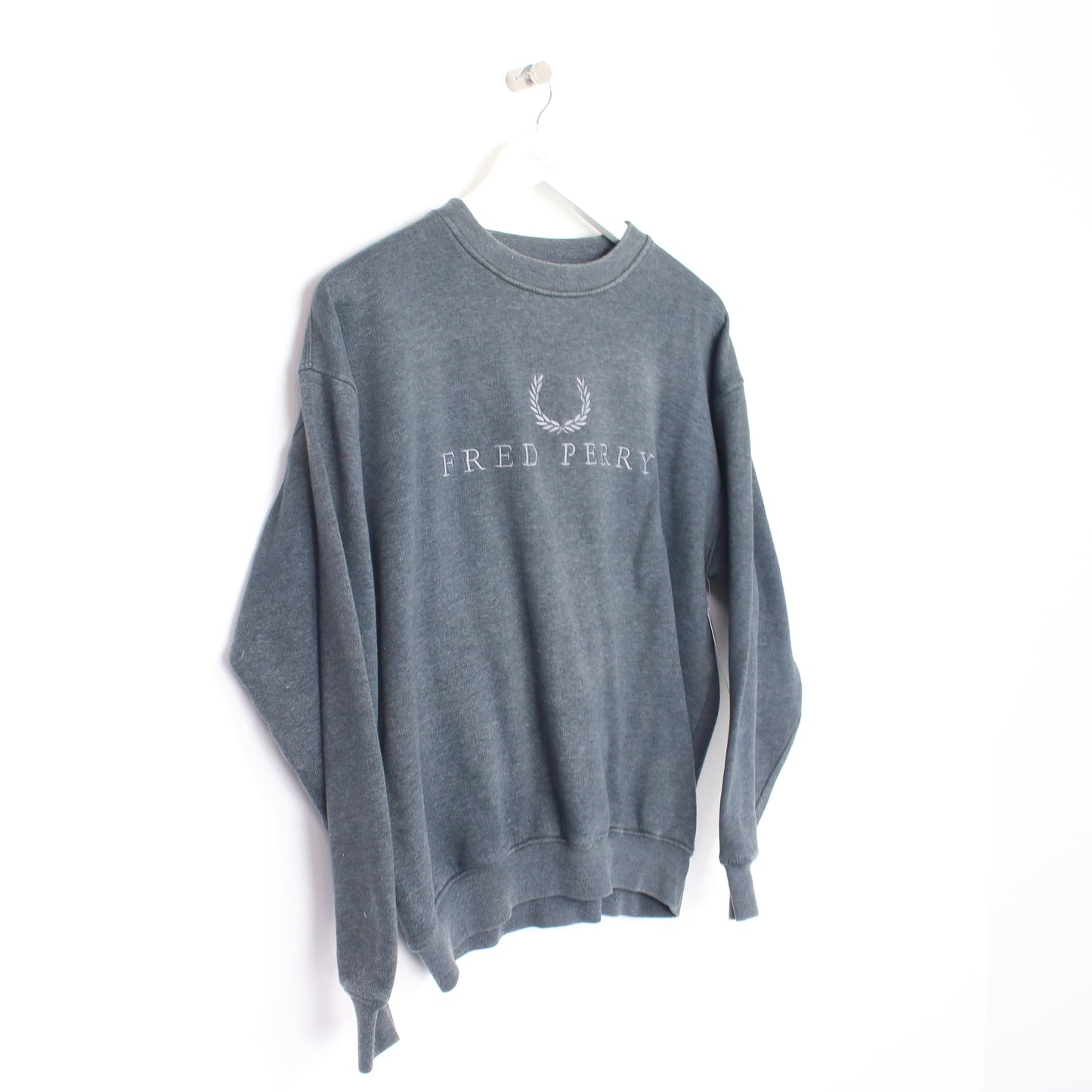 Vintage Fred Perry sweatshirt in grey. Best fits S