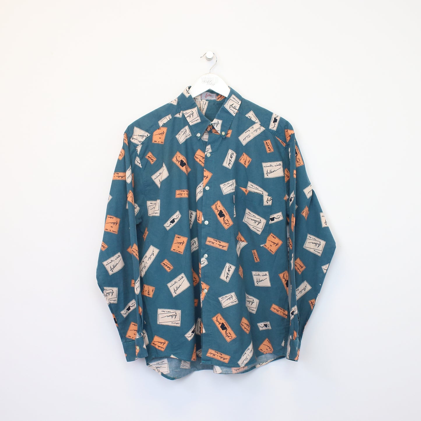 Vintage Unbranded Patterned shirt in green. Best fits L