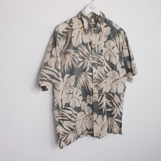 Vintage Cooke Street Hawaiian shirt in grey. Best fits XL