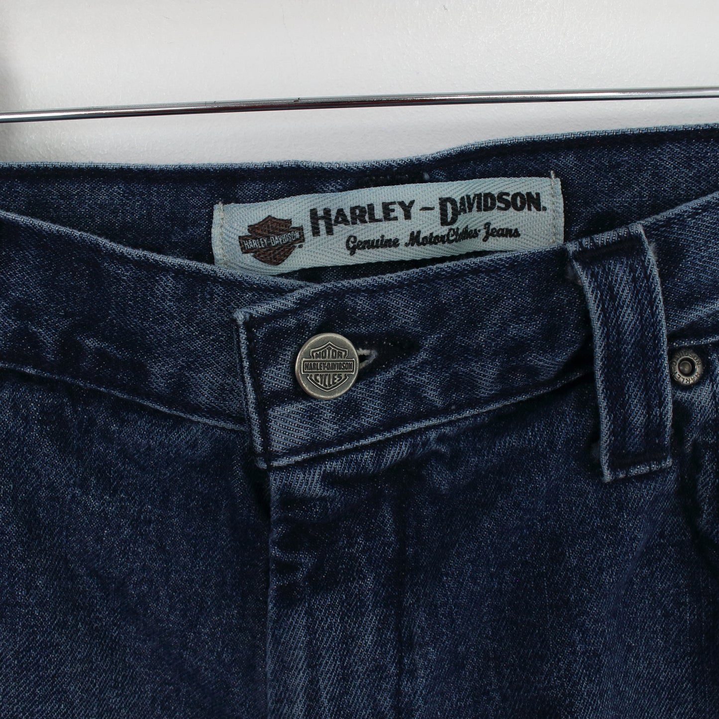 Vintage Harley-Davidson denim shorts. Best fits W36