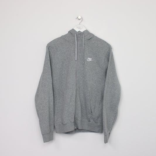 Vintage Nike zip hoodie in grey. Best fits S