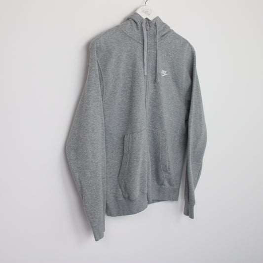 Vintage Nike zip hoodie in grey. Best fits S