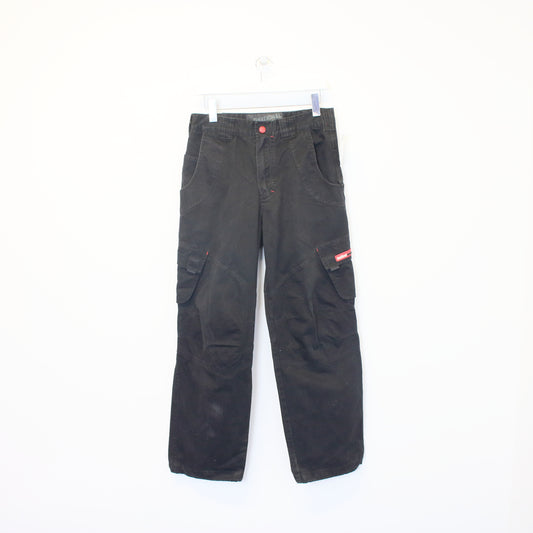 Vintage Bullrot Wear hip hop style cargo pants in black. Best fits W32 L30