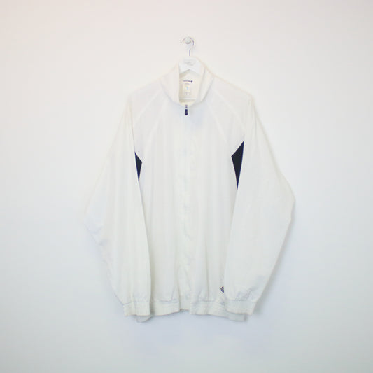 Vintage Adidas track jacket in white. Best fits XXL