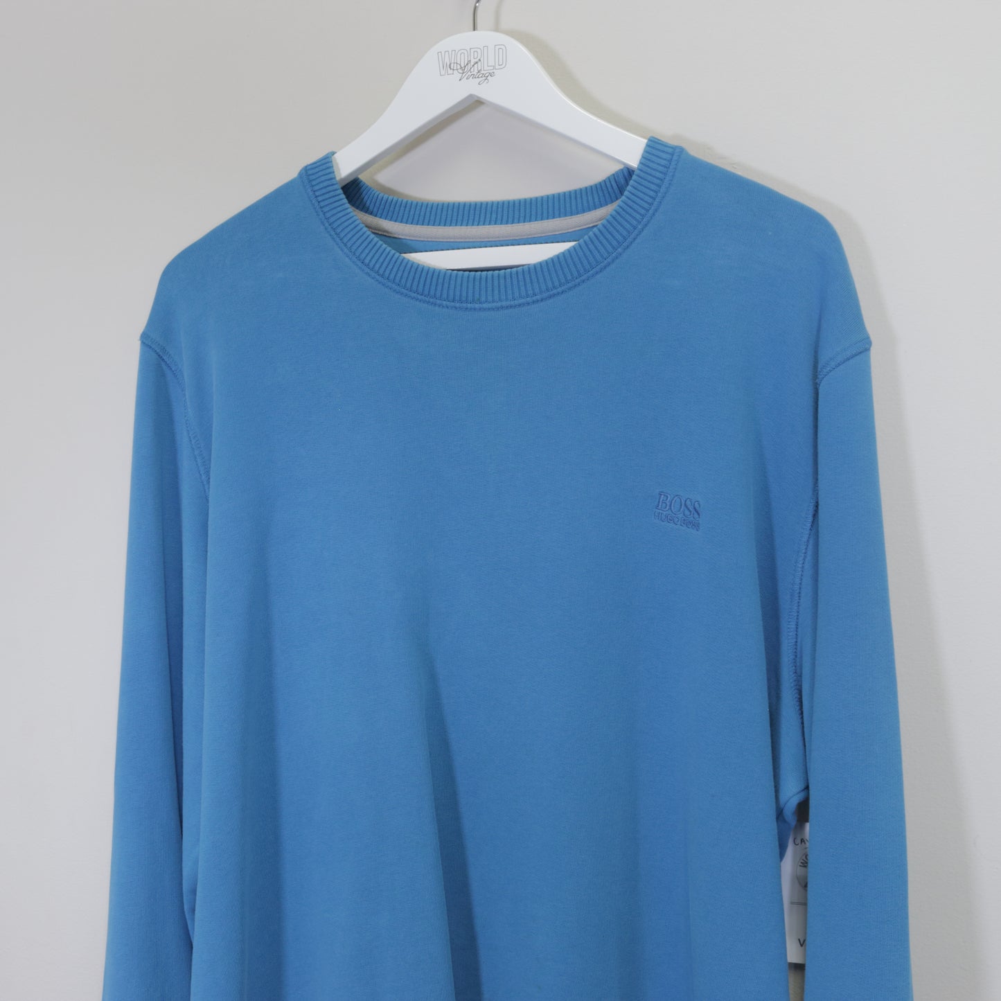 Vintage Boss sweatshirt in blue. Best fits XL